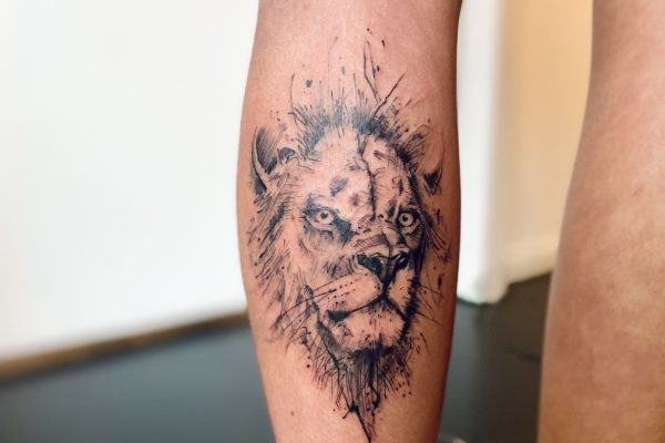 Lion blackwork