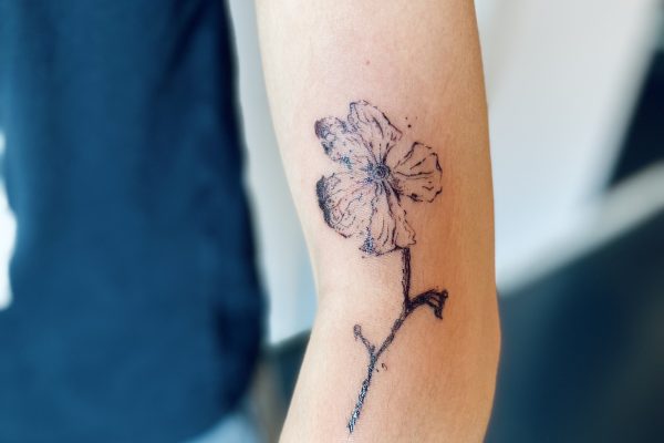 Flower blackwork